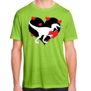 Stole My Heart Cute Dinosaur Adult ChromaSoft Performance T-Shirt