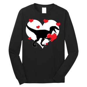 Stole My Heart Cute Dinosaur Long Sleeve Shirt