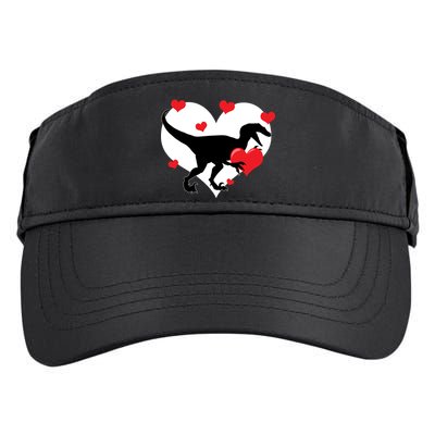 Stole My Heart Cute Dinosaur Adult Drive Performance Visor