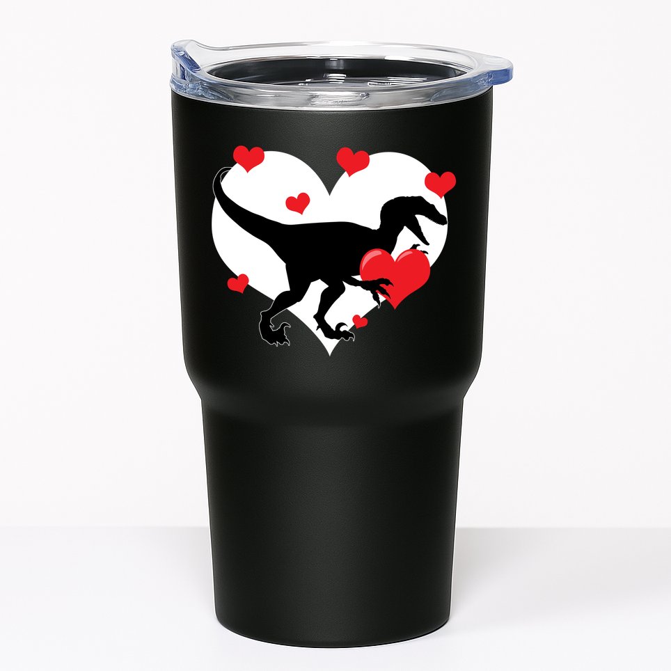 Stole My Heart Cute Dinosaur Tumbler