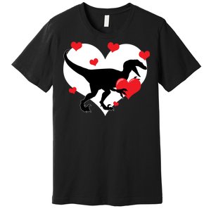 Stole My Heart Cute Dinosaur Premium T-Shirt