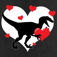 Stole My Heart Cute Dinosaur Golf Towel