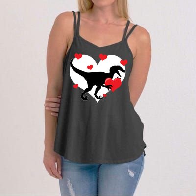 Stole My Heart Cute Dinosaur Women's Strappy Tank