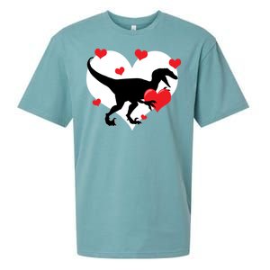 Stole My Heart Cute Dinosaur Sueded Cloud Jersey T-Shirt