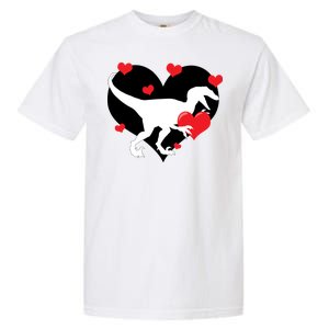 Stole My Heart Cute Dinosaur Garment-Dyed Heavyweight T-Shirt