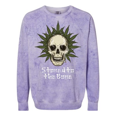 Stoned To The Bone Colorblast Crewneck Sweatshirt