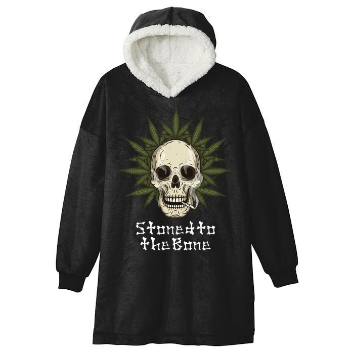 Stoned To The Bone Hooded Wearable Blanket