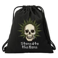 Stoned To The Bone Drawstring Bag