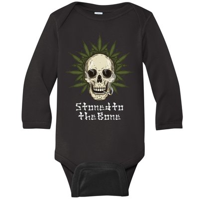 Stoned To The Bone Baby Long Sleeve Bodysuit