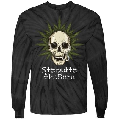 Stoned To The Bone Tie-Dye Long Sleeve Shirt