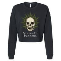 Stoned To The Bone Cropped Pullover Crew