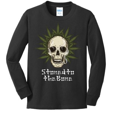 Stoned To The Bone Kids Long Sleeve Shirt