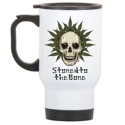 Stoned To The Bone Stainless Steel Travel Mug