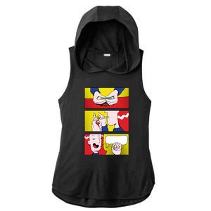 Stoner Comic Ladies PosiCharge Tri-Blend Wicking Draft Hoodie Tank