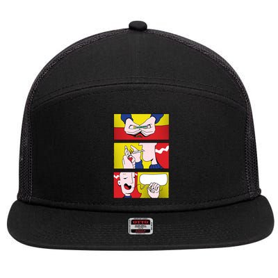 Stoner Comic 7 Panel Mesh Trucker Snapback Hat