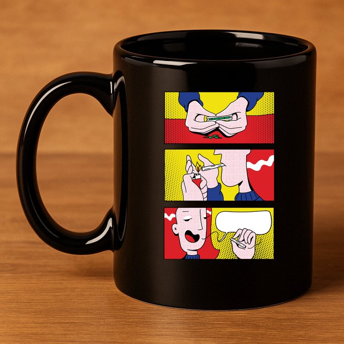 Stoner Comic 11oz C Handle Ceramic Mug