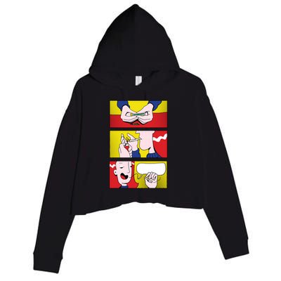 Stoner Comic Crop Fleece Hoodie