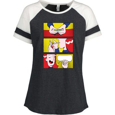 Stoner Comic Enza Ladies Jersey Colorblock Tee