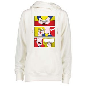 Stoner Comic Womens Funnel Neck Pullover Hood