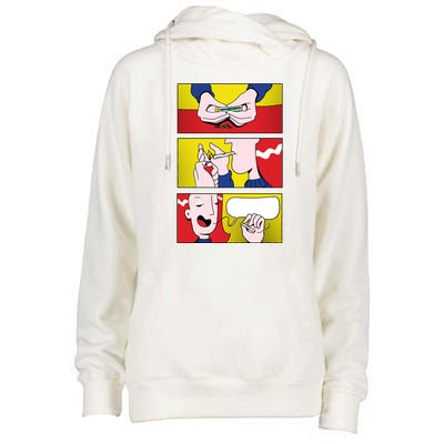 Stoner Comic Womens Funnel Neck Pullover Hood