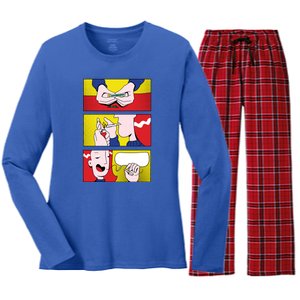 Stoner Comic Women's Long Sleeve Flannel Pajama Set 