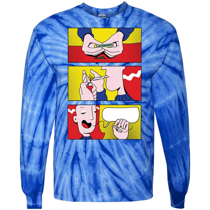 Stoner Comic Tie-Dye Long Sleeve Shirt