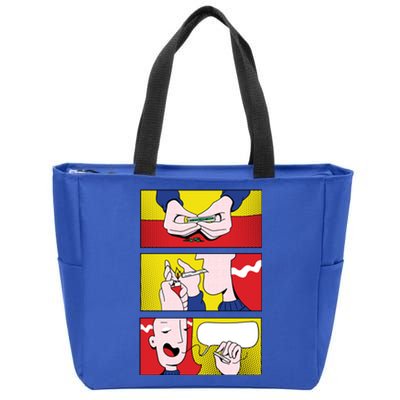 Stoner Comic Zip Tote Bag