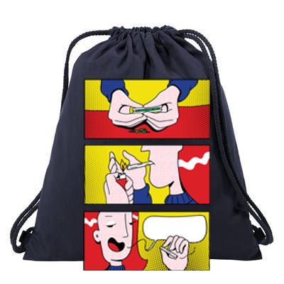 Stoner Comic Drawstring Bag