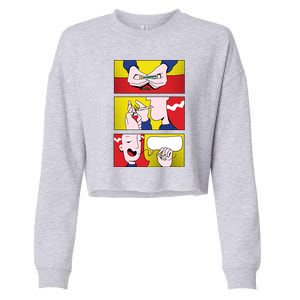 Stoner Comic Cropped Pullover Crew