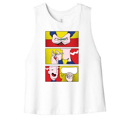 Stoner Comic Women's Racerback Cropped Tank