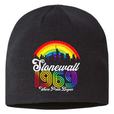 Stonewall 1969 Where Pride Began LGBT Rainbow Sustainable Beanie