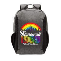 Stonewall 1969 Where Pride Began LGBT Rainbow Vector Backpack