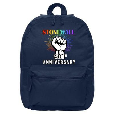 Stonewall Riots 50th Anniversary Fist 16 in Basic Backpack