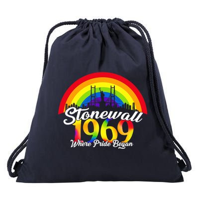 Stonewall Where Pride Began 1969 LGBT Drawstring Bag