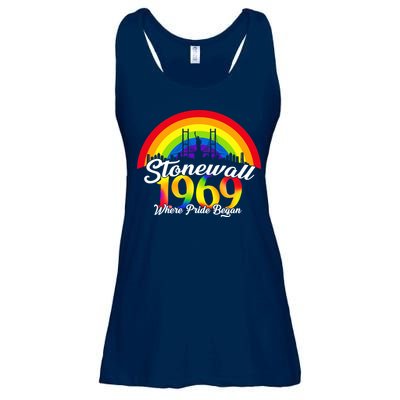 Stonewall Where Pride Began 1969 LGBT Ladies Essential Flowy Tank