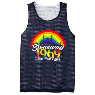 Stonewall Where Pride Began 1969 LGBT Mesh Reversible Basketball Jersey Tank