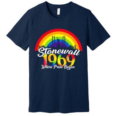 Stonewall Where Pride Began 1969 LGBT Premium T-Shirt