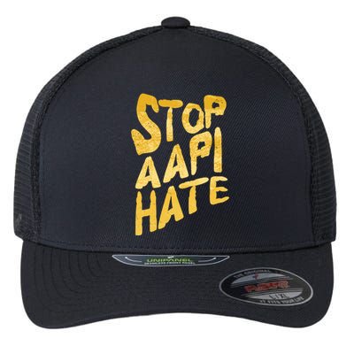 Stop AAPI Hate Painted Flexfit Unipanel Trucker Cap