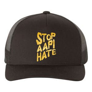 Stop AAPI Hate Painted Yupoong Adult 5-Panel Trucker Hat