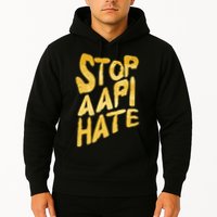 Stop AAPI Hate Painted Hoodie