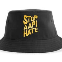 Stop AAPI Hate Painted Sustainable Bucket Hat
