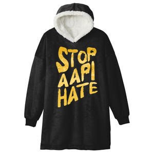 Stop AAPI Hate Painted Hooded Wearable Blanket