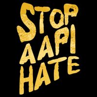 Stop AAPI Hate Painted 7-Panel Snapback Hat