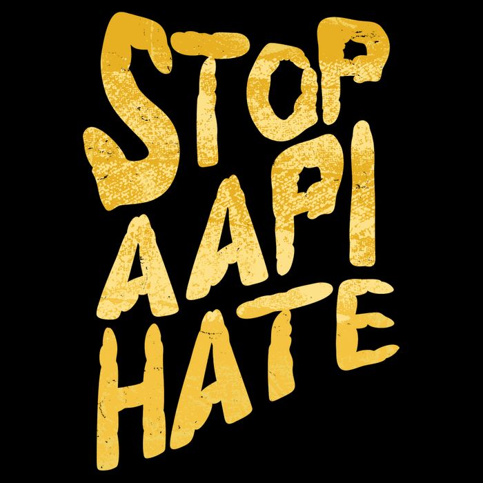 Stop AAPI Hate Painted 7-Panel Snapback Hat