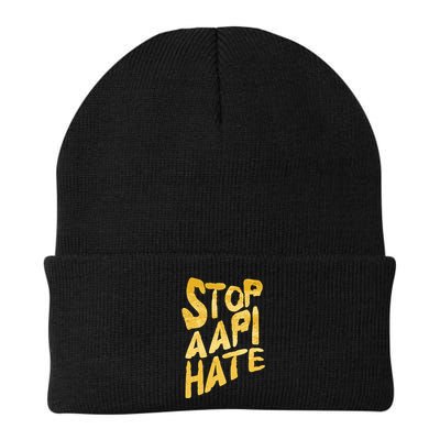 Stop AAPI Hate Painted Knit Cap Winter Beanie