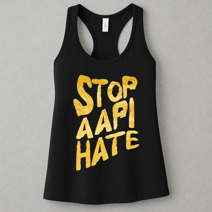 Stop AAPI Hate Painted Womens Tank Top