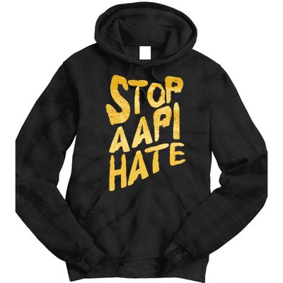 Stop AAPI Hate Painted Tie Dye Hoodie