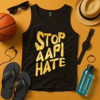 Stop AAPI Hate Painted Tank Top