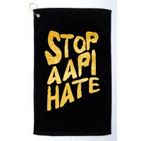 Stop AAPI Hate Painted Golf Towel