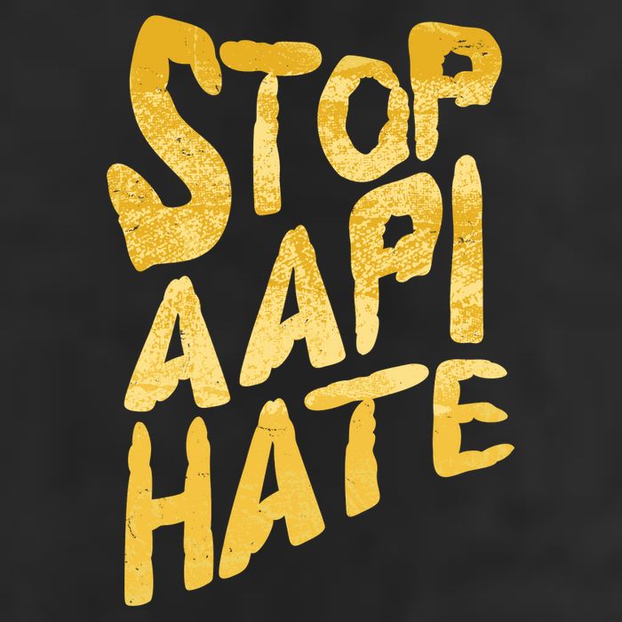 Stop AAPI Hate Painted Golf Towel